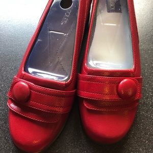 Aerosoles Raspberry Red Button Loafer